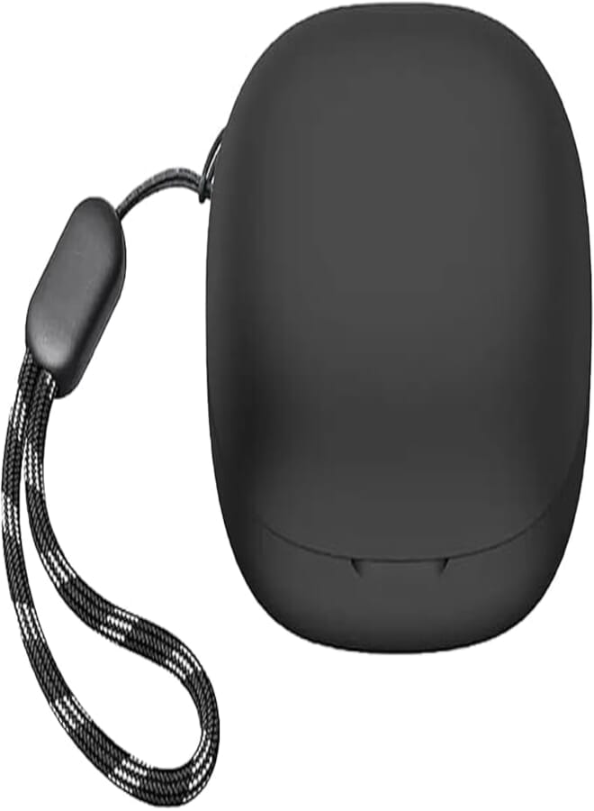 USTIYA Case for Ankey Soundcore R50i Protection Cover Full-Body Soft Silicone with Lanyard Headphone Accessories Funda Carcasa (Black)